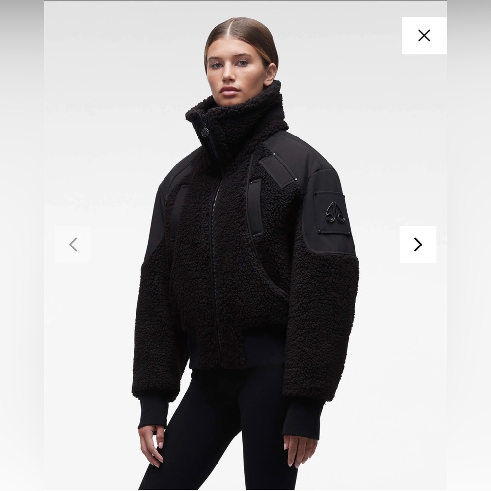 COPY - Moose knuckles Black bomber jacket